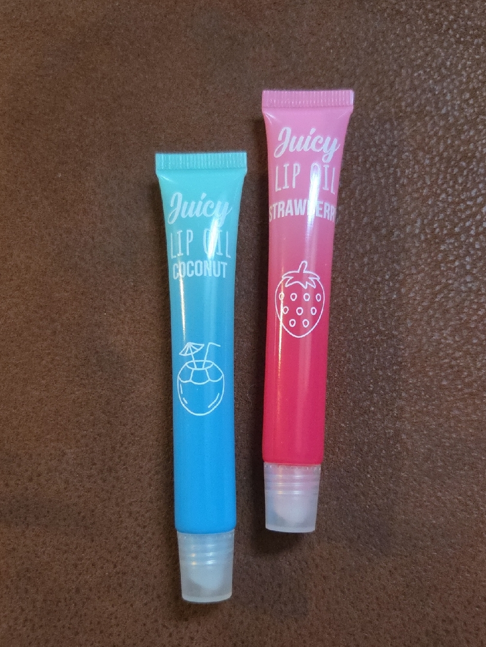 Juicy Lip Oil Duo - Coconut (Blue) & Strawberry (Pink)